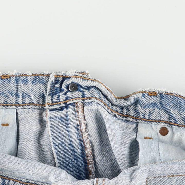 90'S Levi's 550 Relaxed Fit Orange Tab Denim Shorts, Men's, W37, Vintage cotton blue type Vintage Second Hand