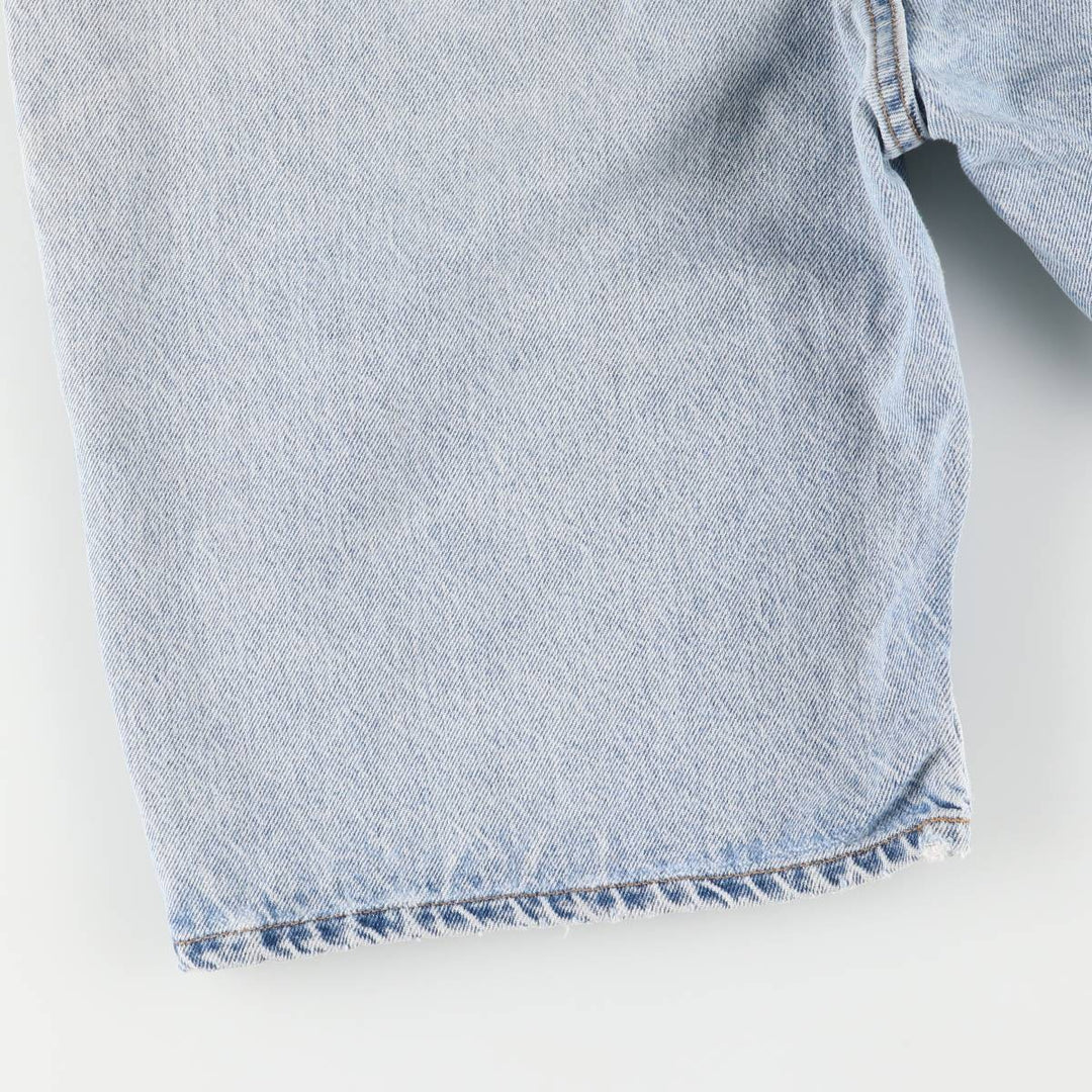 90'S Levi's 550 Relaxed Fit Orange Tab Denim Shorts, Men's, W37, Vintage cotton blue type Vintage Second Hand
