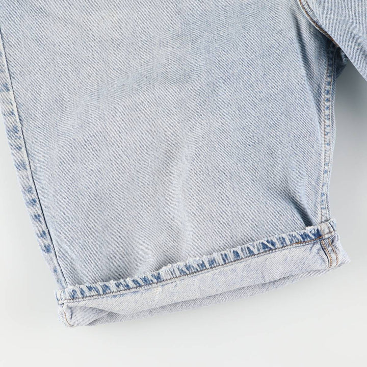 90'S Levi's 550 Relaxed Fit Orange Tab Denim Shorts, Men's, W37, Vintage cotton blue type Vintage Second Hand