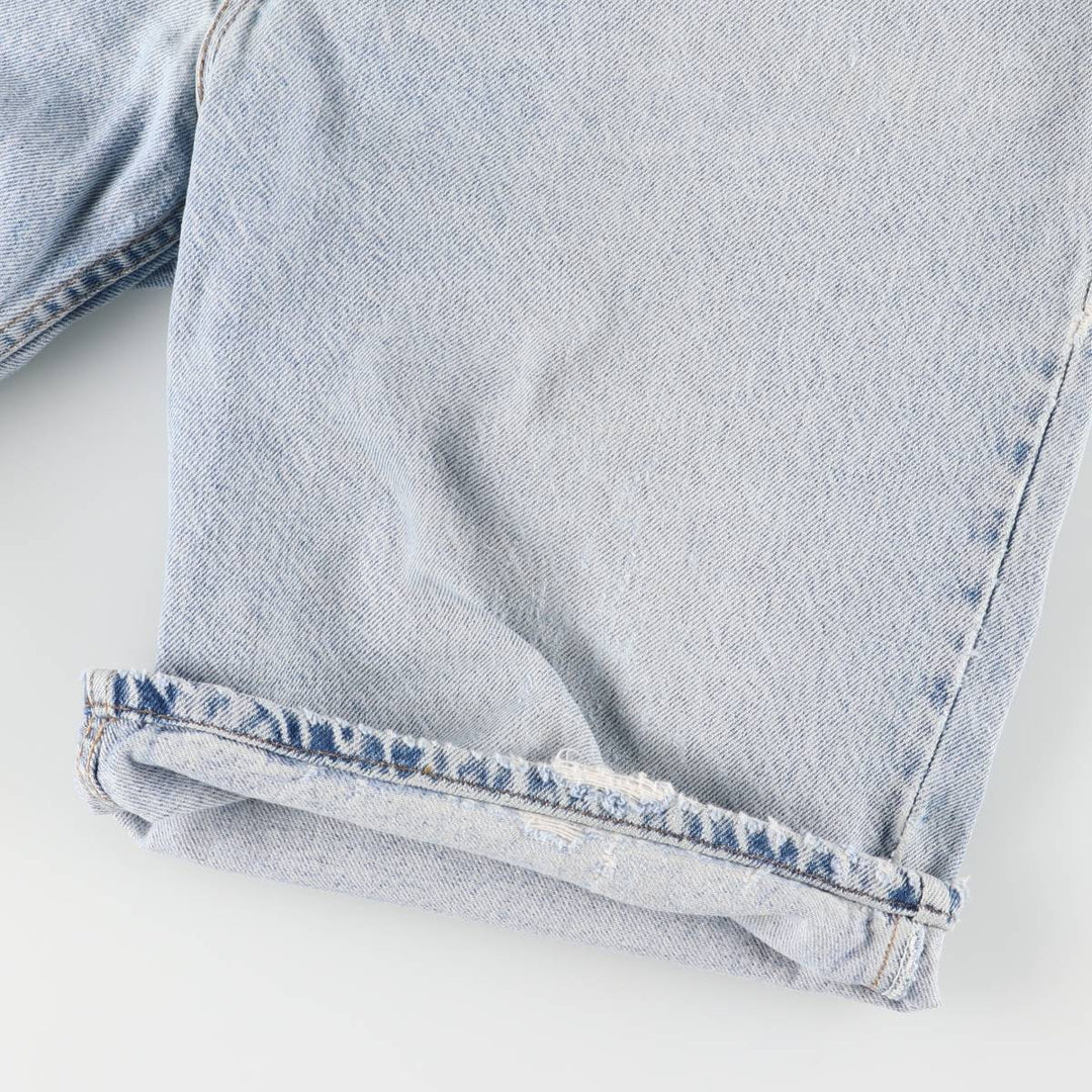 90'S Levi's 550 Relaxed Fit Orange Tab Denim Shorts, Men's, W37, Vintage cotton blue type Vintage Second Hand