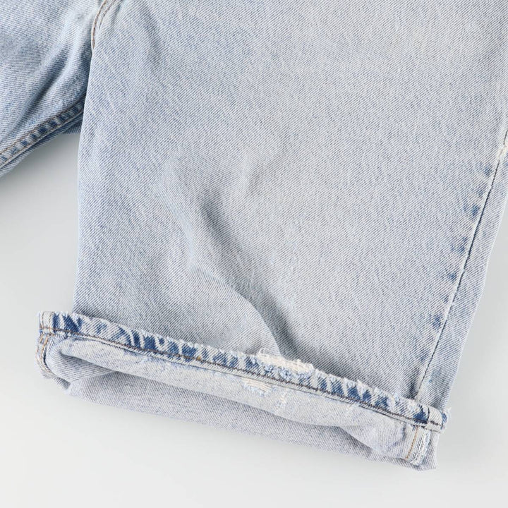 90'S Levi's 550 Relaxed Fit Orange Tab Denim Shorts, Men's, W37, Vintage cotton blue type Vintage Second Hand