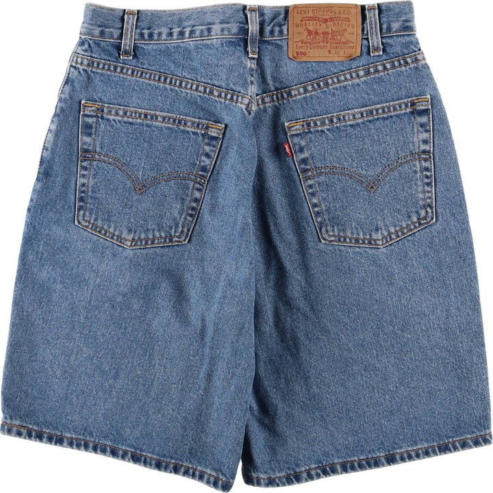 90'S Levi's 550 Relaxed Fit Denim Shorts, Made in Canada, Men's, W31, Vintage cotton blue type Vintage Second Hand