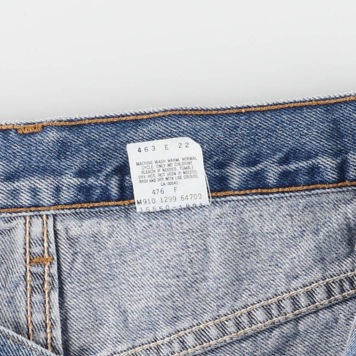 90'S Levi's 550 Relaxed Fit Denim Shorts, Made in Canada, Men's, W31, Vintage cotton blue type Vintage Second Hand