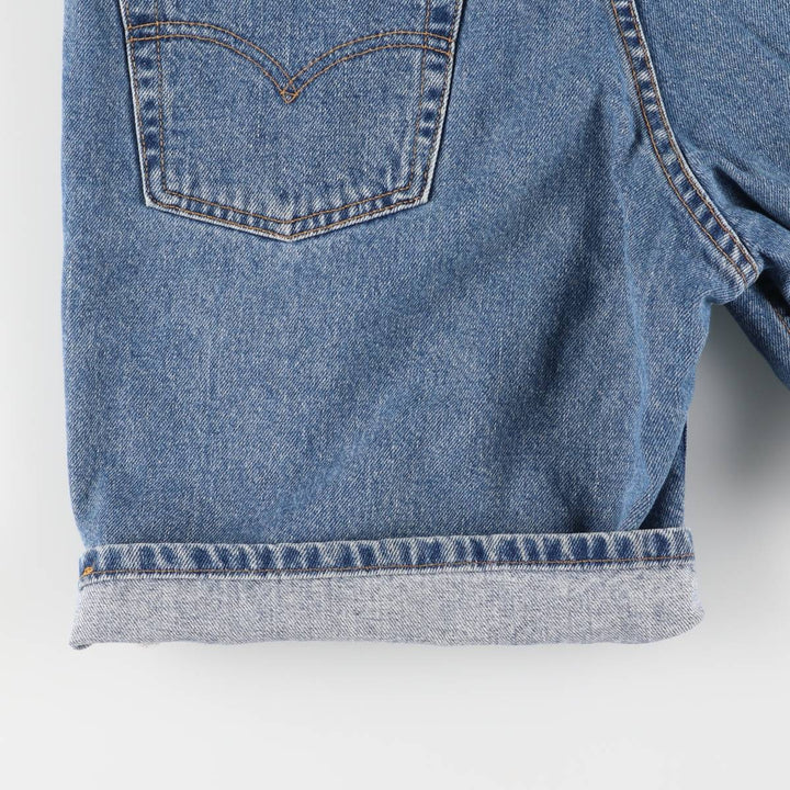 90'S Levi's 550 Relaxed Fit Denim Shorts, Made in Canada, Men's, W31, Vintage cotton blue type Vintage Second Hand