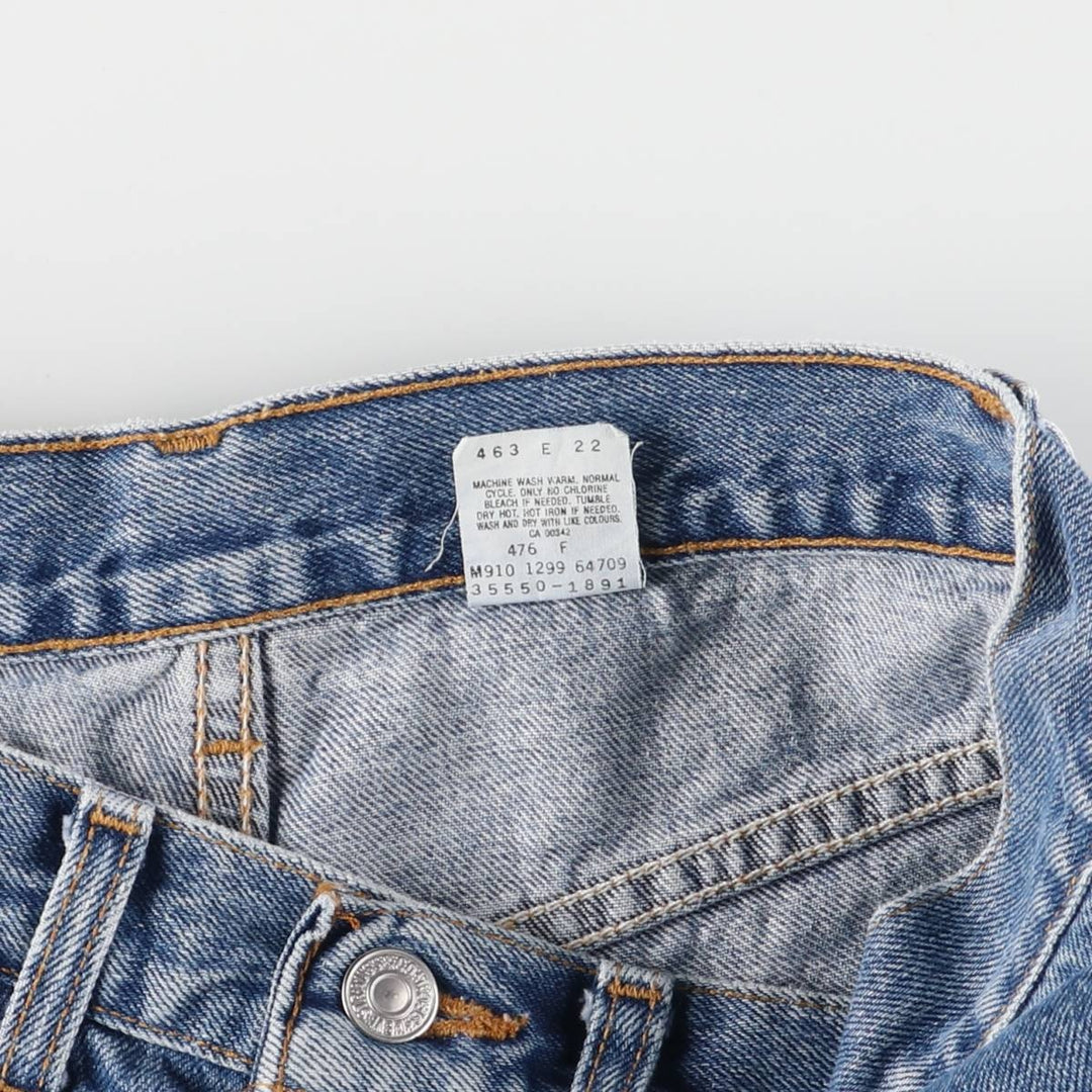 90'S Levi's 550 Relaxed Fit Denim Shorts, Made in Canada, Men's, W31, Vintage cotton blue type Vintage Second Hand