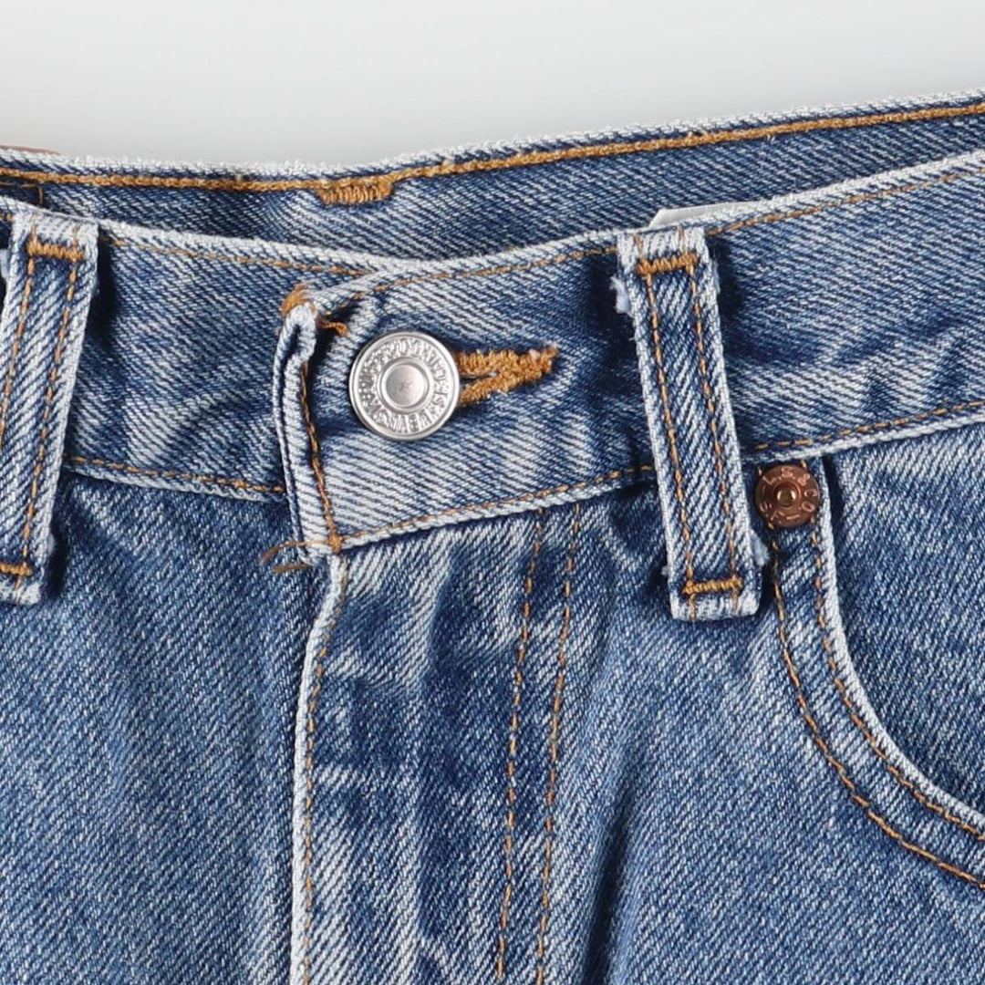90'S Levi's 550 Relaxed Fit Denim Shorts, Made in Canada, Men's, W31, Vintage cotton blue type Vintage Second Hand
