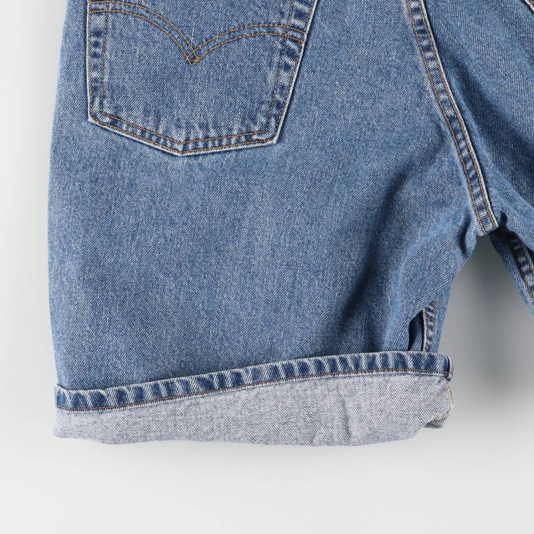 90'S Levi's 550 Relaxed Fit Denim Shorts, Made in Canada, Men's, W31, Vintage cotton blue type Vintage Second Hand