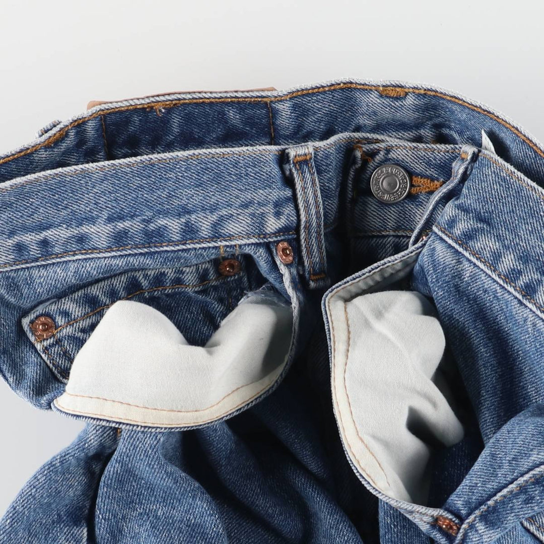 90'S Levi's 550 Relaxed Fit Denim Shorts, Made in Canada, Men's, W31, Vintage cotton blue type Vintage Second Hand