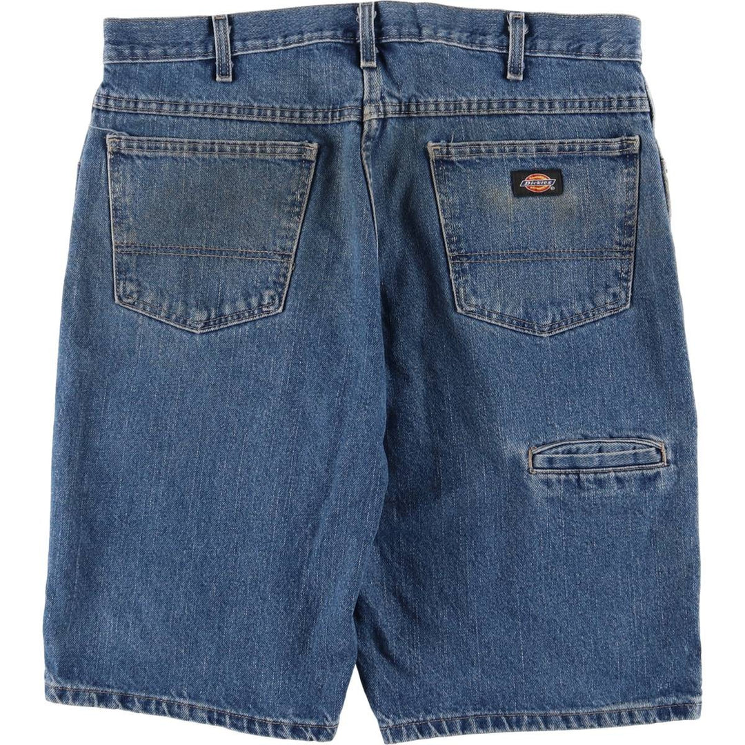 Dickies REGULAR denim shorts, half pants, men's size w36 cotton blue type Vintage Second Hand