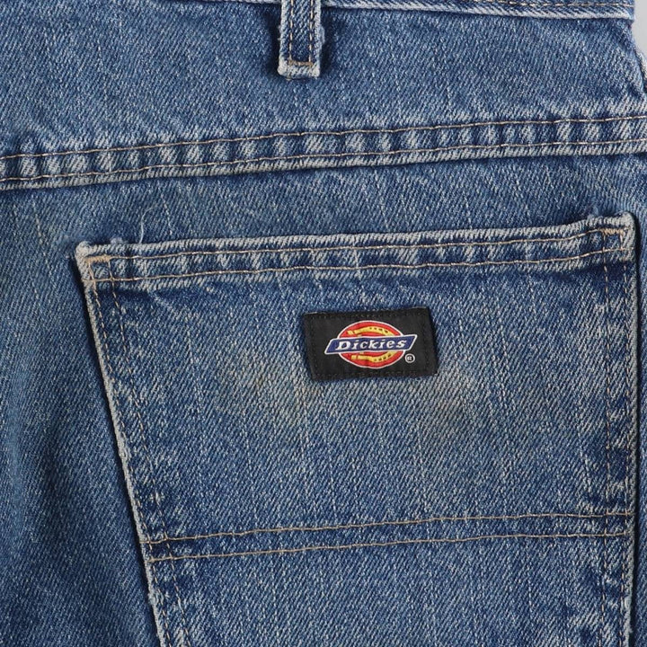 Dickies REGULAR denim shorts, half pants, men's size w36 cotton blue type Vintage Second Hand