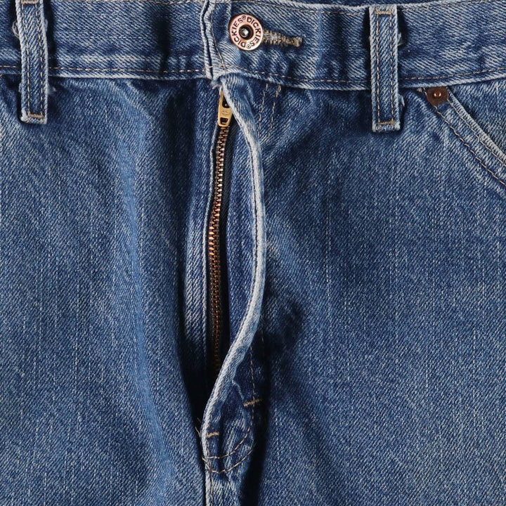 Dickies REGULAR denim shorts, half pants, men's size w36 cotton blue type Vintage Second Hand