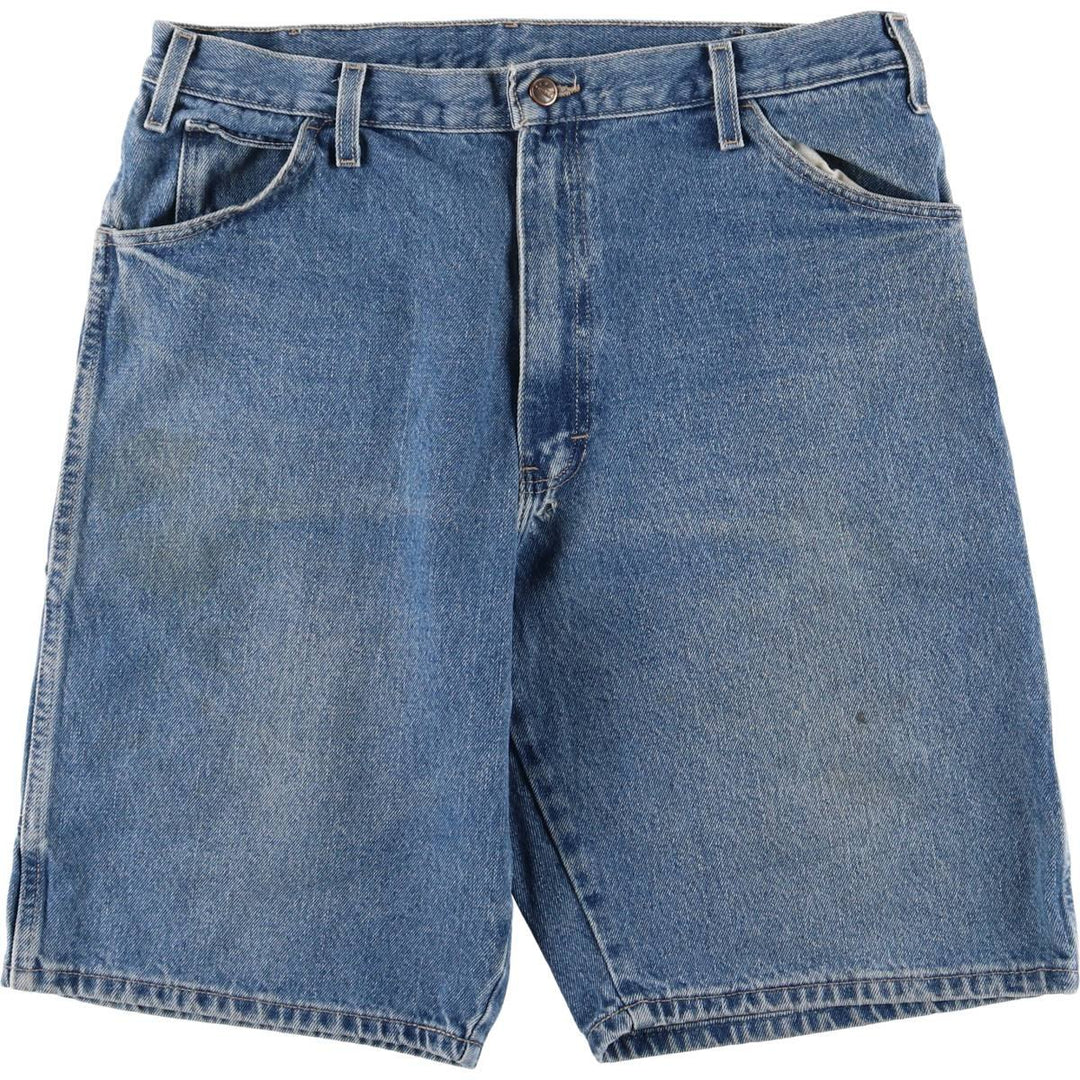 Dickies Relaxed Fit Denim Painter Shorts, Men's, W36 equivalent cotton blue type Vintage Second Hand