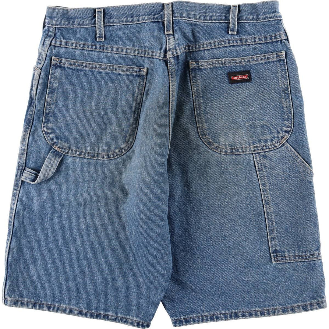 Dickies Relaxed Fit Denim Painter Shorts, Men's, W36 equivalent cotton blue type Vintage Second Hand