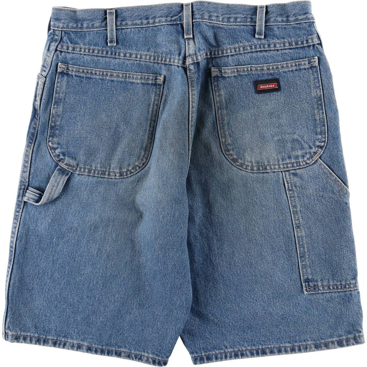 Dickies Relaxed Fit Denim Painter Shorts, Men's, W36 equivalent cotton blue type Vintage Second Hand