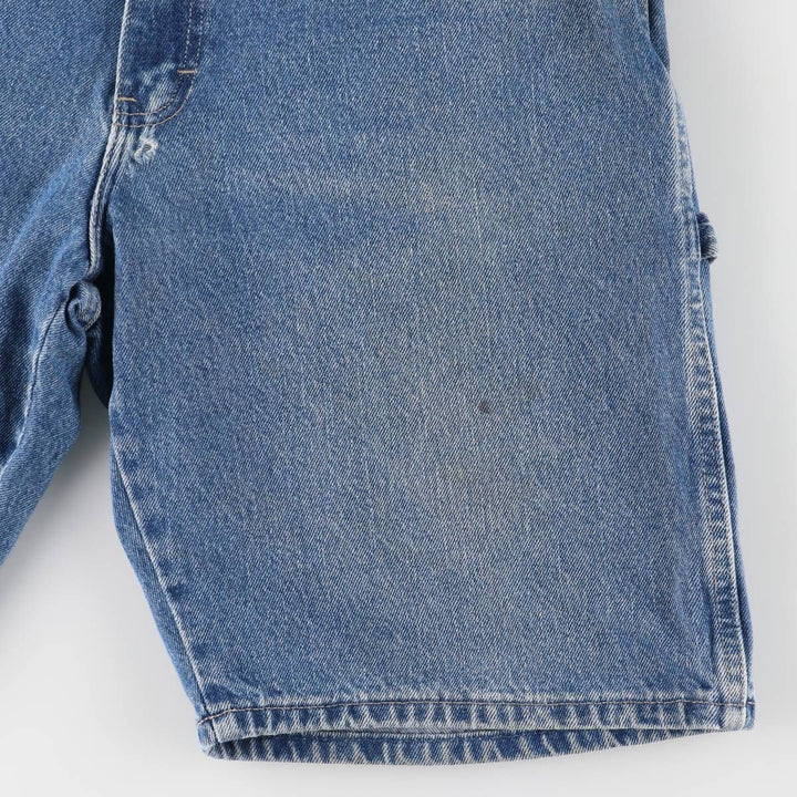 Dickies Relaxed Fit Denim Painter Shorts, Men's, W36 equivalent cotton blue type Vintage Second Hand