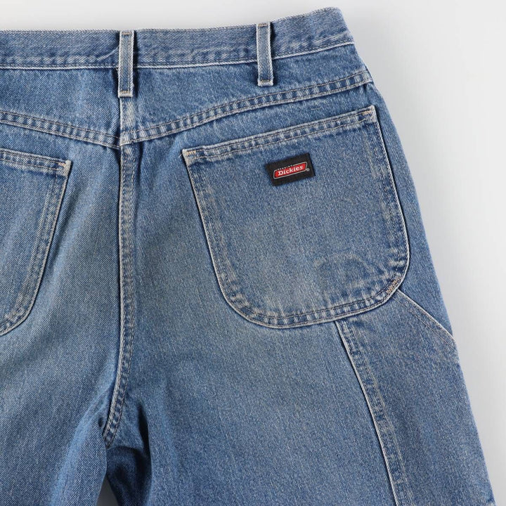Dickies Relaxed Fit Denim Painter Shorts, Men's, W36 equivalent cotton blue type Vintage Second Hand