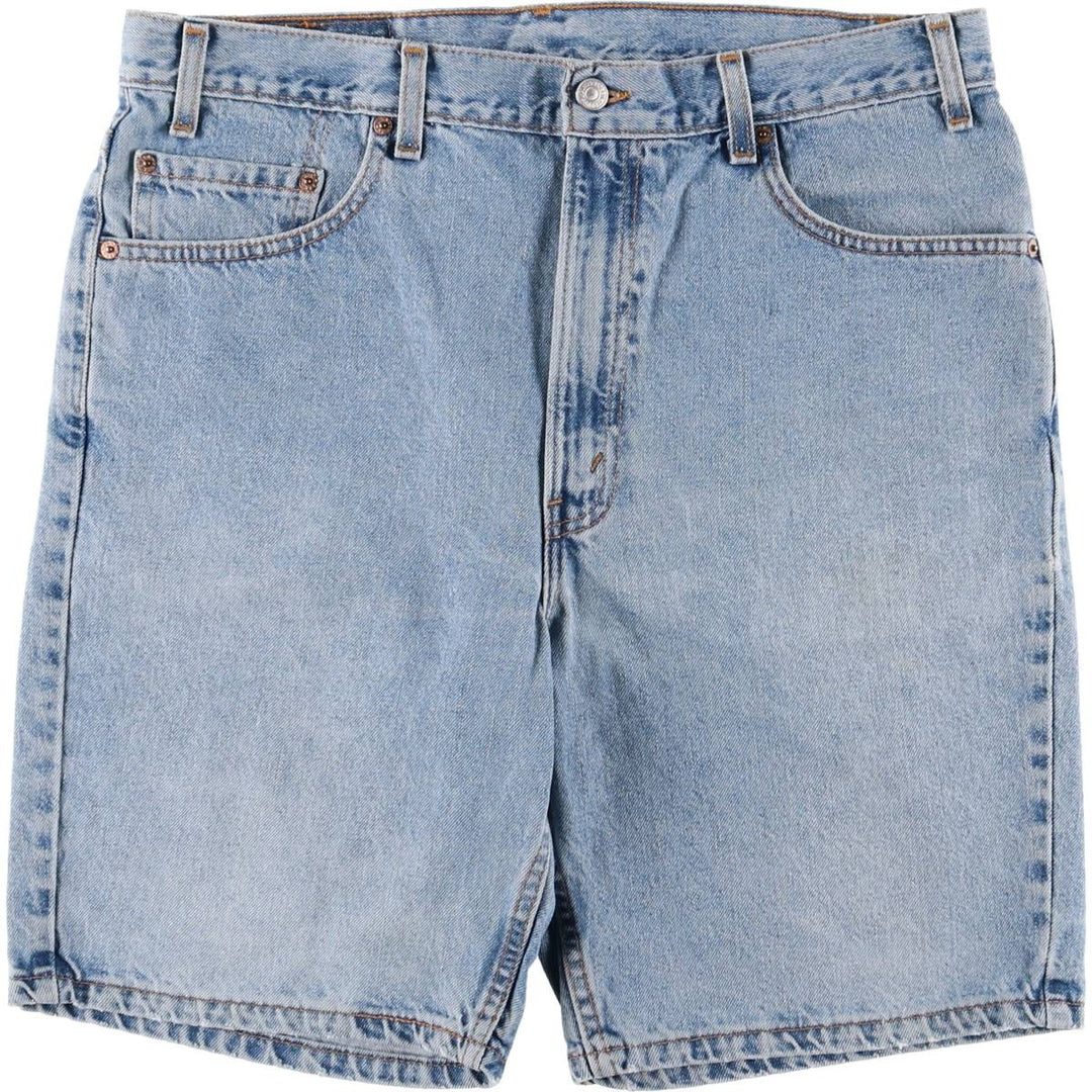 ~00'S Levi's denim shorts, short pants, men's w36 equivalent unclear blue type Vintage Second Hand