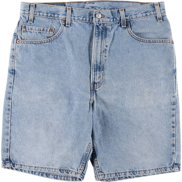 ~00'S Levi's denim shorts, short pants, men's w36 equivalent unclear blue type Vintage Second Hand