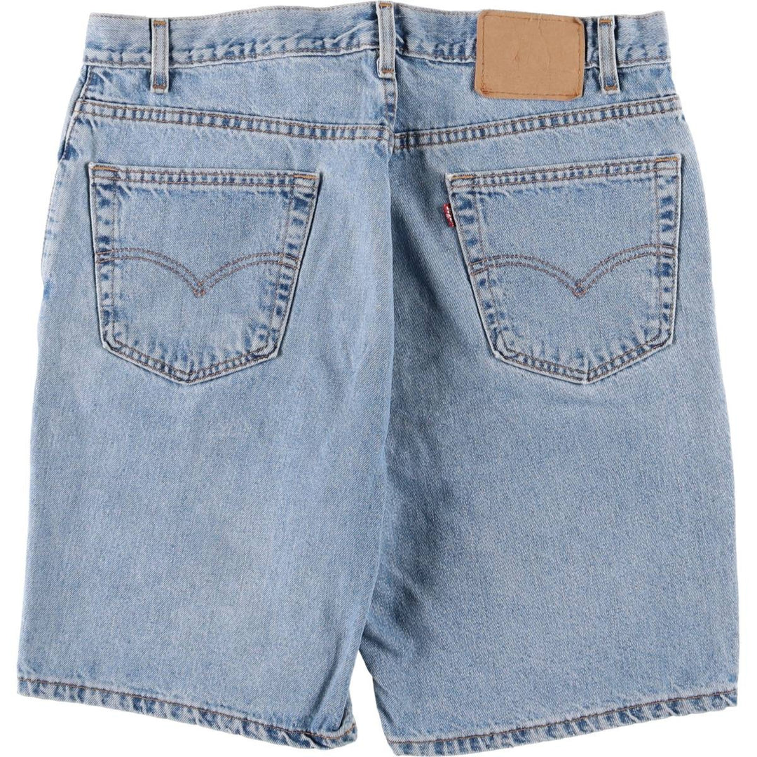 ~00'S Levi's denim shorts, short pants, men's w36 equivalent unclear blue type Vintage Second Hand