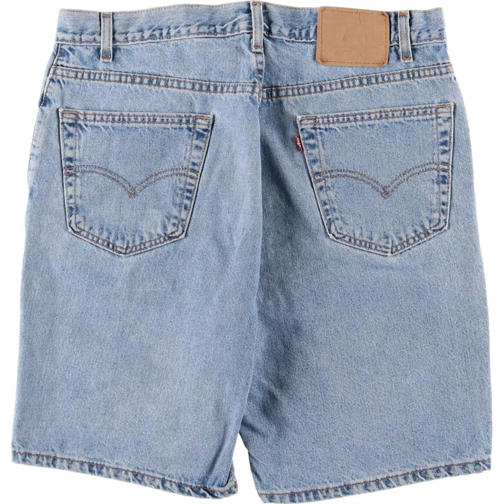 ~00'S Levi's denim shorts, short pants, men's w36 equivalent unclear blue type Vintage Second Hand