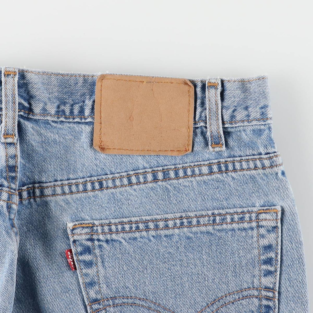 ~00'S Levi's denim shorts, short pants, men's w36 equivalent unclear blue type Vintage Second Hand