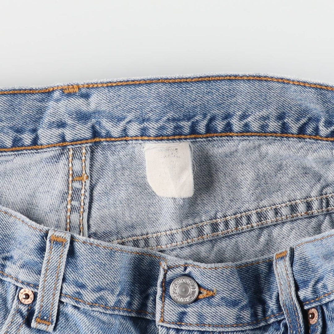 ~00'S Levi's denim shorts, short pants, men's w36 equivalent unclear blue type Vintage Second Hand
