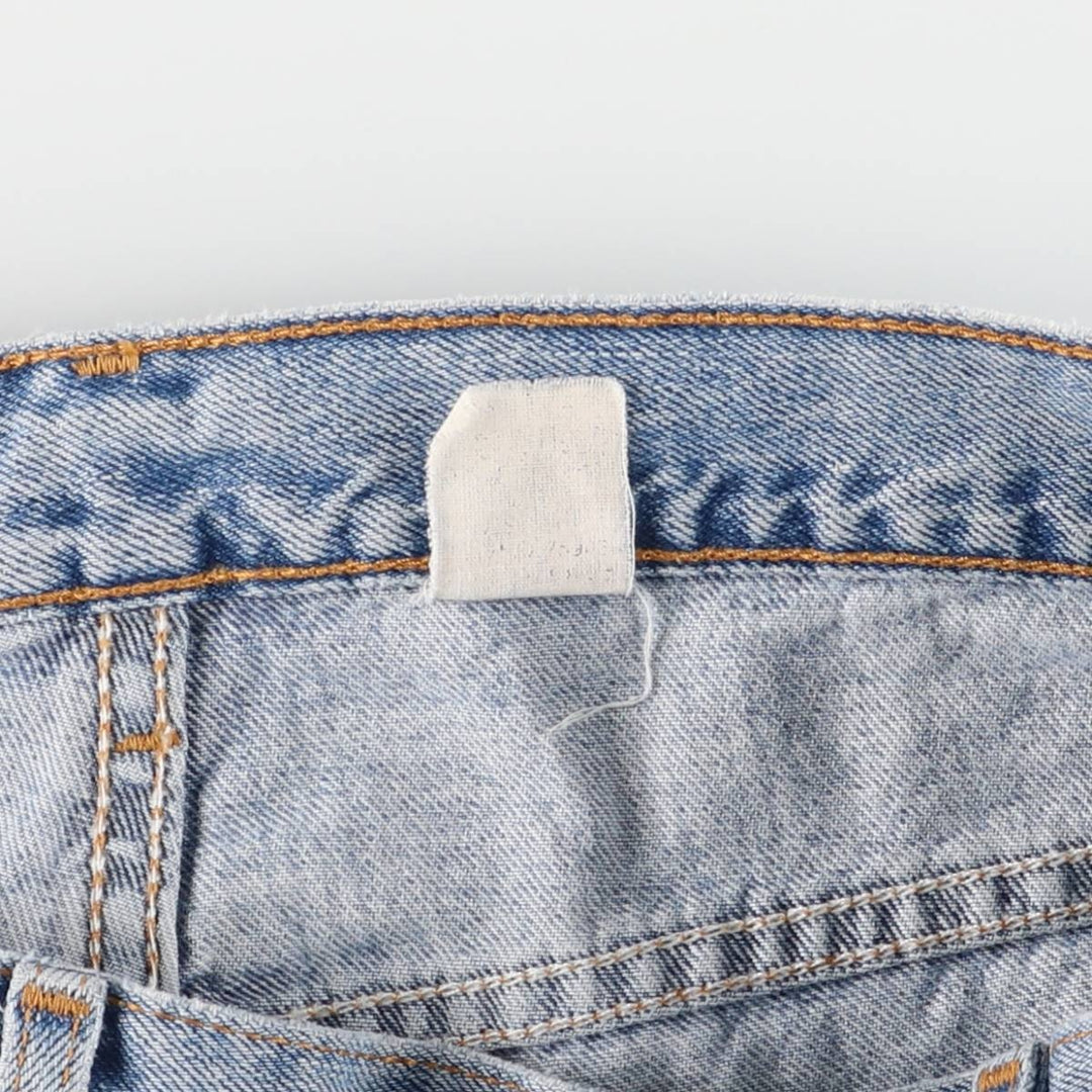 ~00'S Levi's denim shorts, short pants, men's w36 equivalent unclear blue type Vintage Second Hand