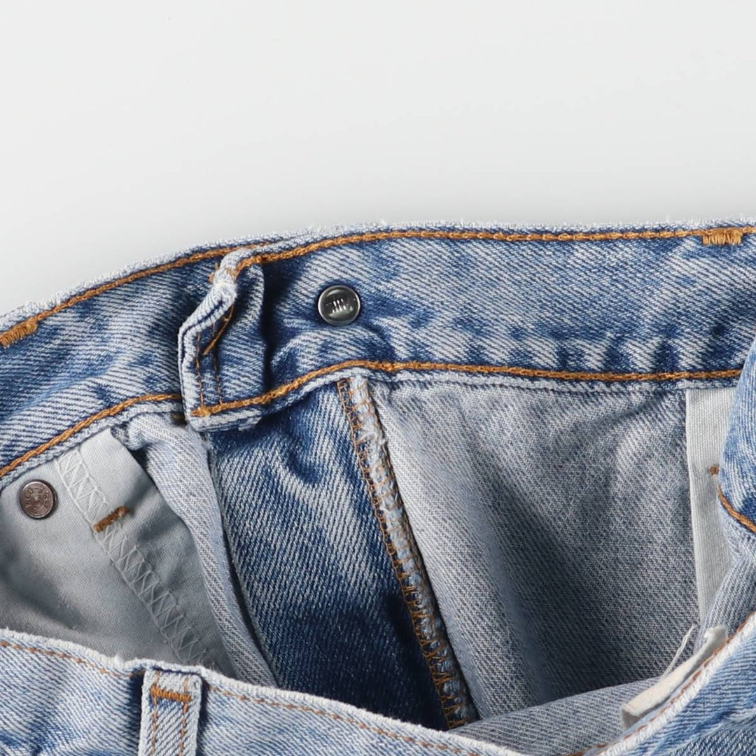 ~00'S Levi's denim shorts, short pants, men's w36 equivalent unclear blue type Vintage Second Hand