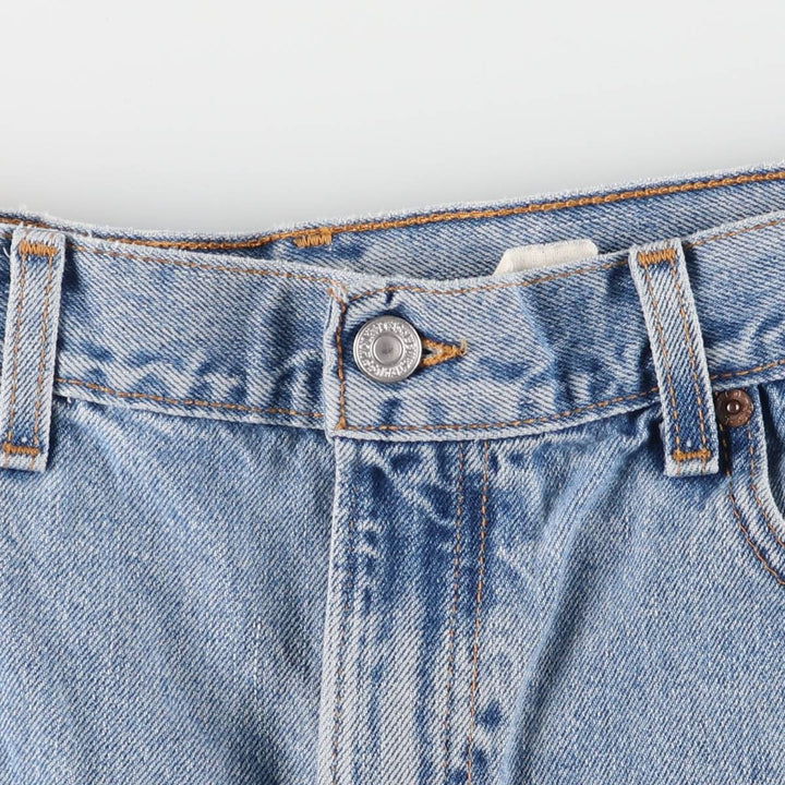 ~00'S Levi's denim shorts, short pants, men's w36 equivalent unclear blue type Vintage Second Hand