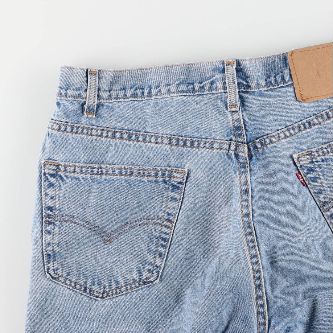 ~00'S Levi's denim shorts, short pants, men's w36 equivalent unclear blue type Vintage Second Hand