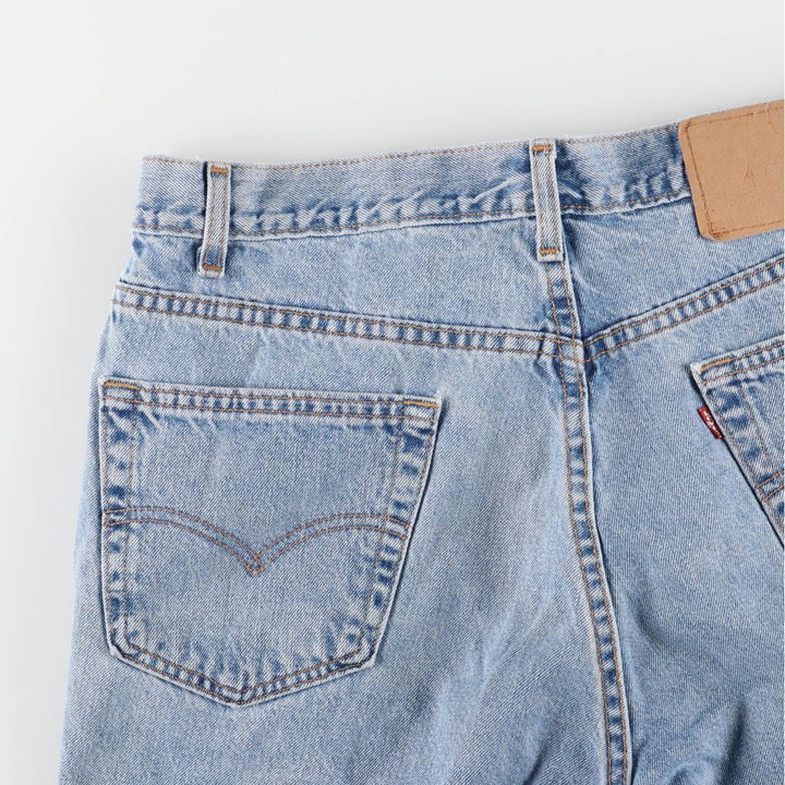 ~00'S Levi's denim shorts, short pants, men's w36 equivalent unclear blue type Vintage Second Hand