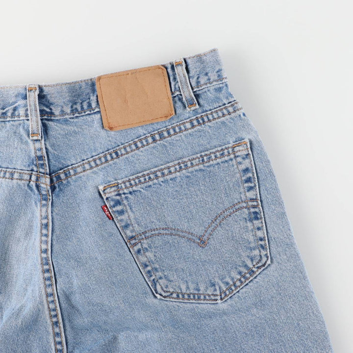~00'S Levi's denim shorts, short pants, men's w36 equivalent unclear blue type Vintage Second Hand