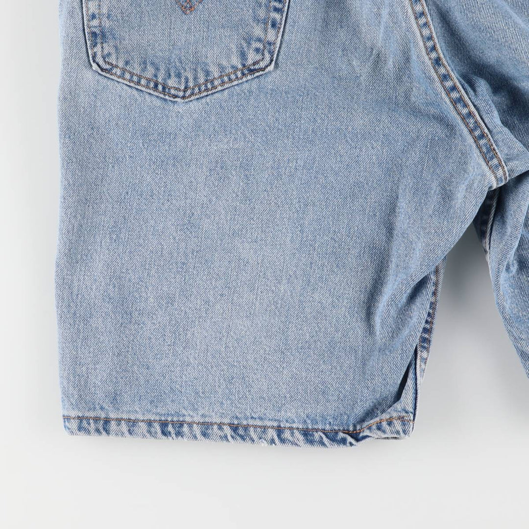 ~00'S Levi's denim shorts, short pants, men's w36 equivalent unclear blue type Vintage Second Hand