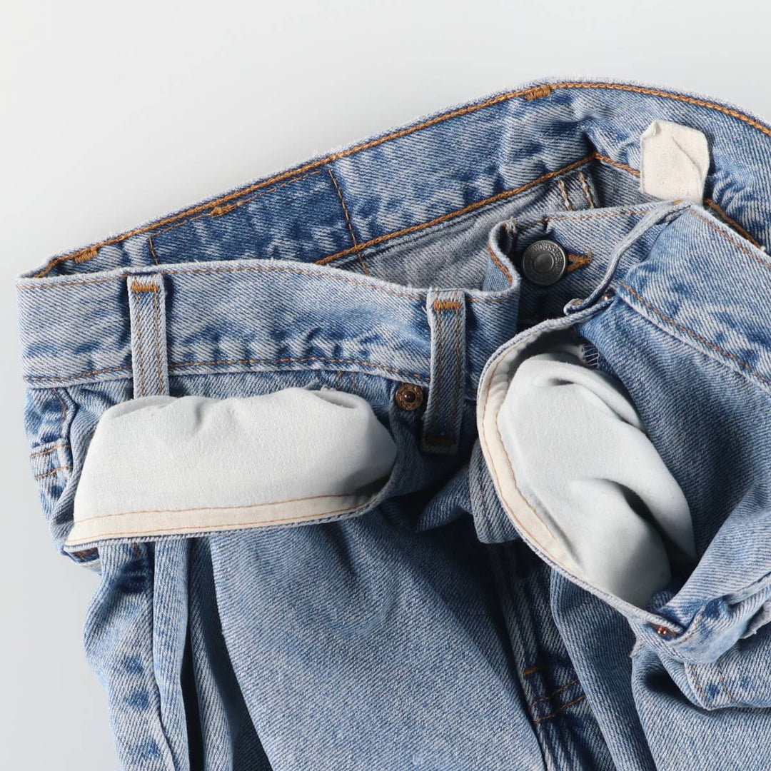 ~00'S Levi's denim shorts, short pants, men's w36 equivalent unclear blue type Vintage Second Hand