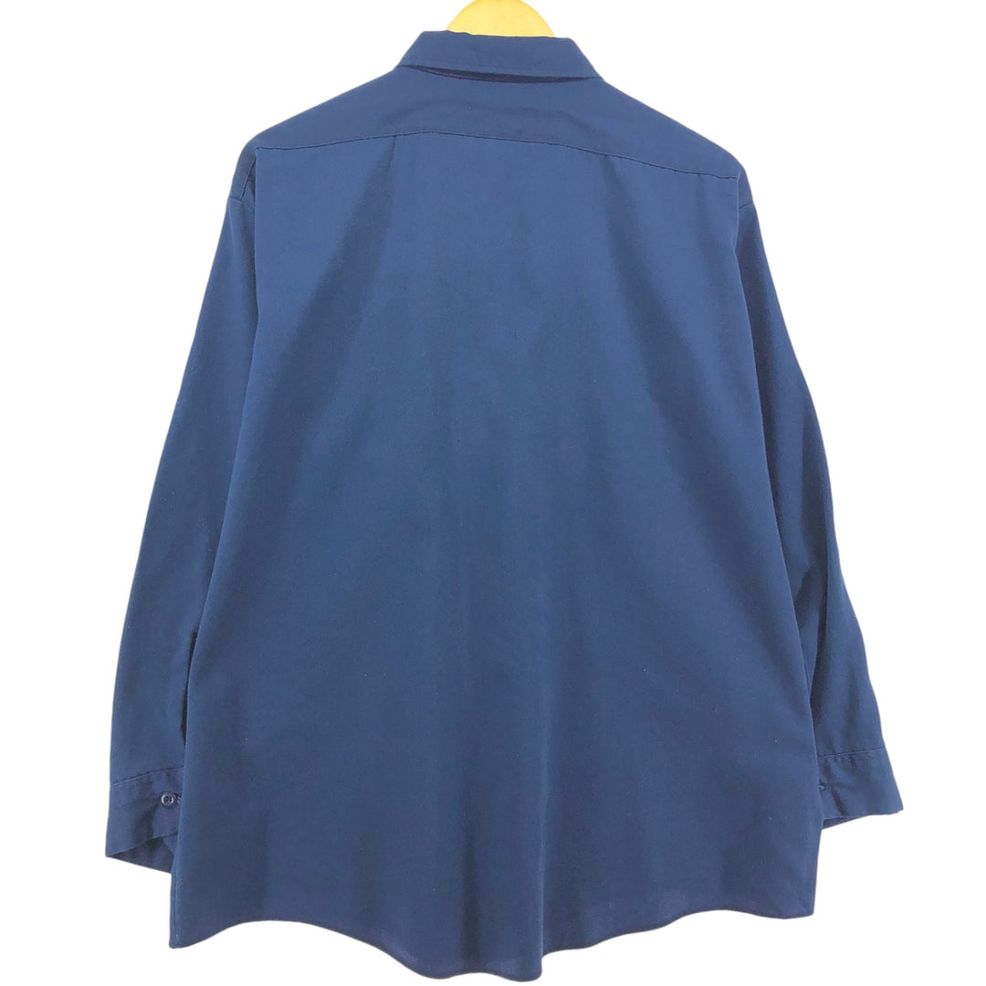 Dickies Long Sleeve Work Shirt, Men's XL Size unclear navy blue type Vintage Second Hand