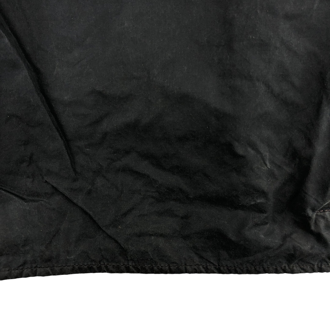 2000'S Barbour Beaufort 3 Warrant Oiled Hunting Jacket, Made in England, C38, Men's Size M cotton navy blue type Vintage Second Hand