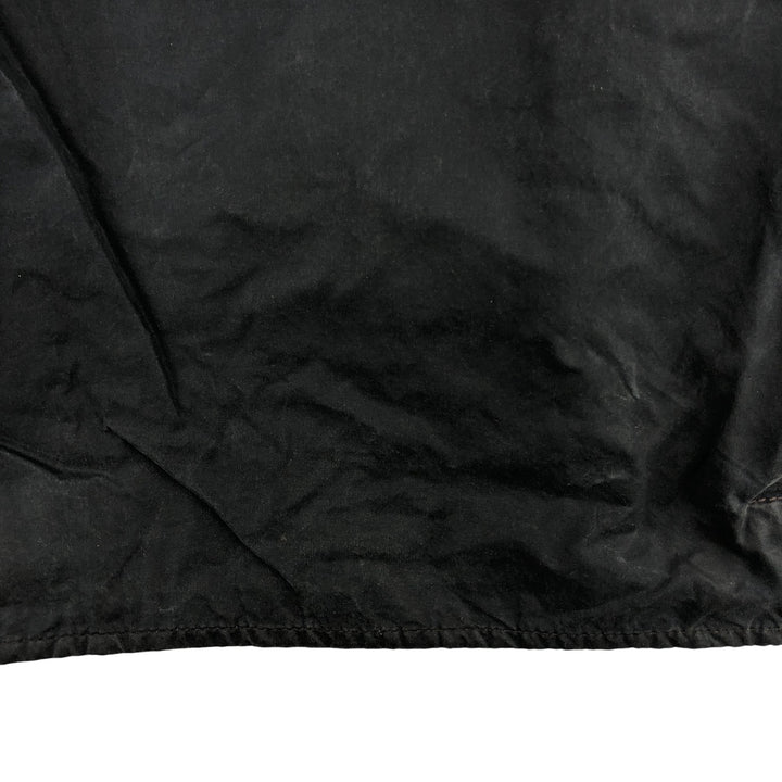 2000'S Barbour Beaufort 3 Warrant Oiled Hunting Jacket, Made in England, C38, Men's Size M cotton navy blue type Vintage Second Hand