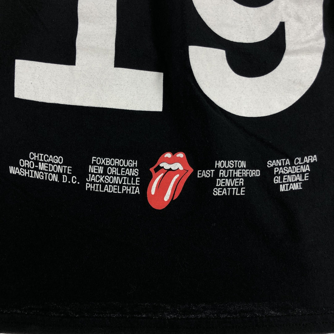 THE ROLLING STONES Rolling Stones Long T-shirt Band T-shirt Band T-shirt Men's M size cotton black type Vintage Second Hand