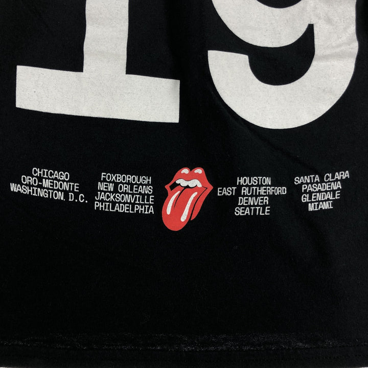 THE ROLLING STONES Rolling Stones Long T-shirt Band T-shirt Band T-shirt Men's M size cotton black type Vintage Second Hand