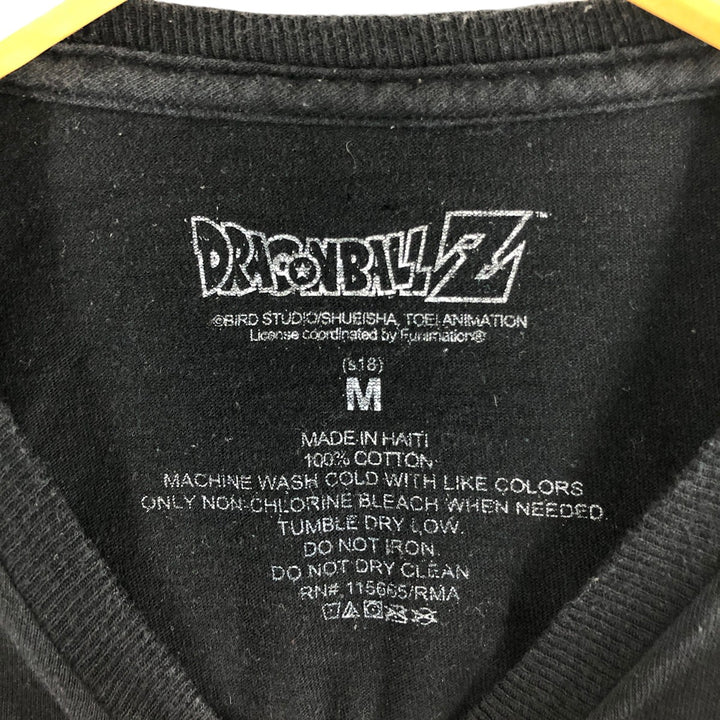 DRAGONBALL Z Dragon Ball Z Son Goku Anime Character Print Long T-Shirt Long T Men's M size cotton black type Vintage Second Hand