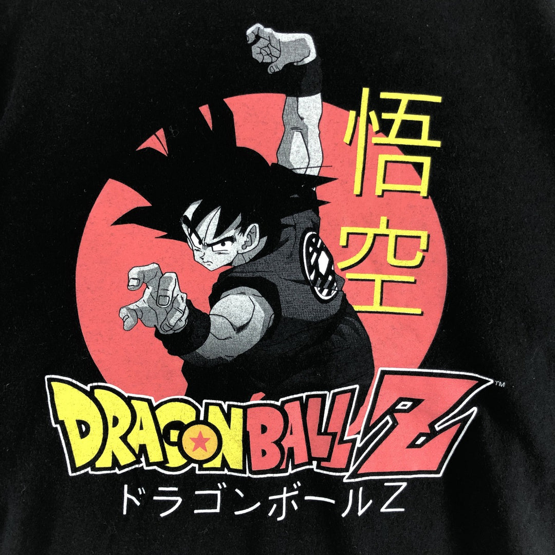 DRAGONBALL Z Dragon Ball Z Son Goku Anime Character Print Long T-Shirt Long T Men's M size cotton black type Vintage Second Hand