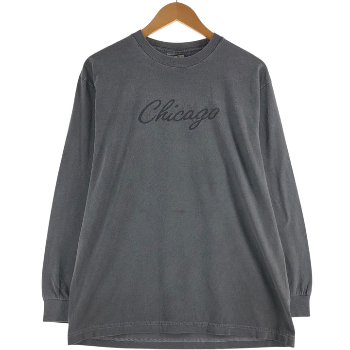 00'S ALSTYLE APPAREL and ACTIVEWEAR Long T-shirt Long T Men's L size cotton gray type Vintage Second Hand