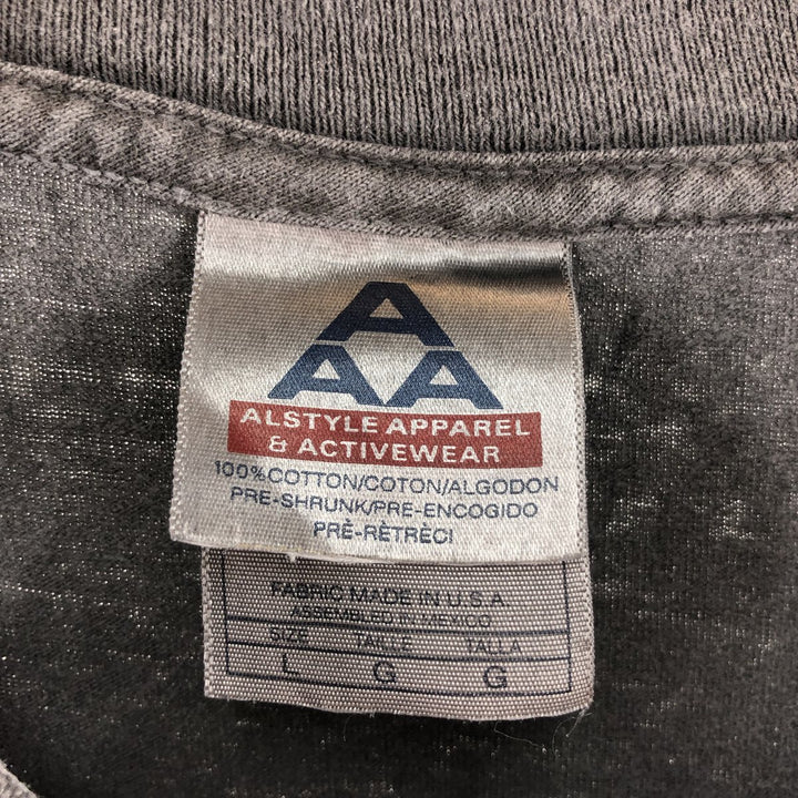 00'S ALSTYLE APPAREL and ACTIVEWEAR Long T-shirt Long T Men's L size cotton gray type Vintage Second Hand