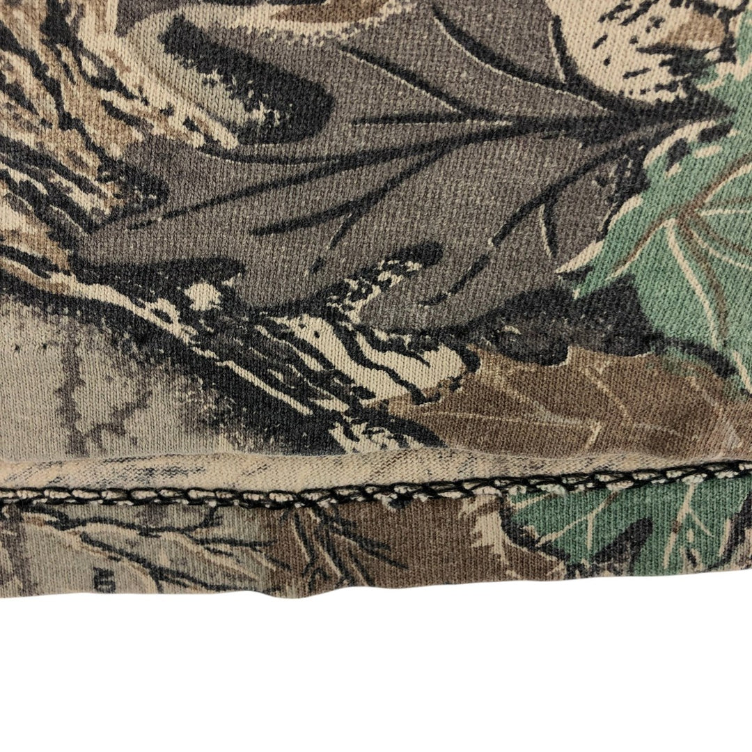 90'S WALLS Camouflage Pattern Real Tree Camo Long T-Shirt Long T Men's L Size Vintage unclear Beige type Vintage Second Hand