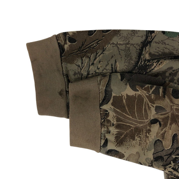 90'S WALLS Camouflage Pattern Real Tree Camo Long T-Shirt Long T Men's L Size Vintage unclear Beige type Vintage Second Hand