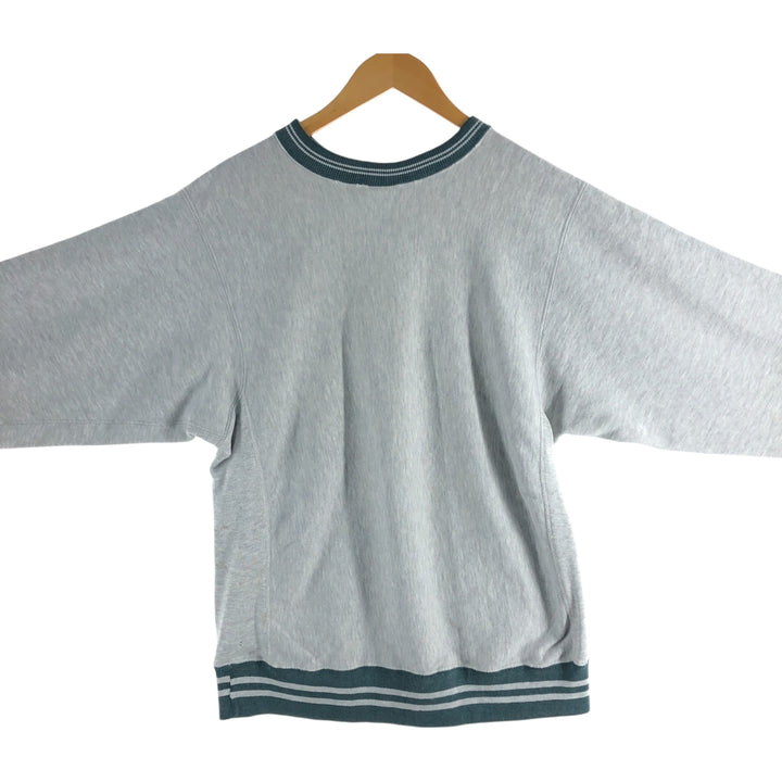 Champion Reverse Weave Embroidered Tag Logo Sweatshirt Trainer Made in USA LARGE Men's L Equivalent Vintage cotton gray type Vintage Second Hand