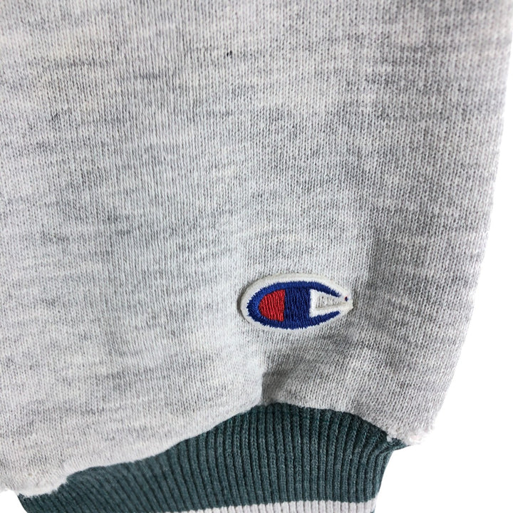 Champion Reverse Weave Embroidered Tag Logo Sweatshirt Trainer Made in USA LARGE Men's L Equivalent Vintage cotton gray type Vintage Second Hand