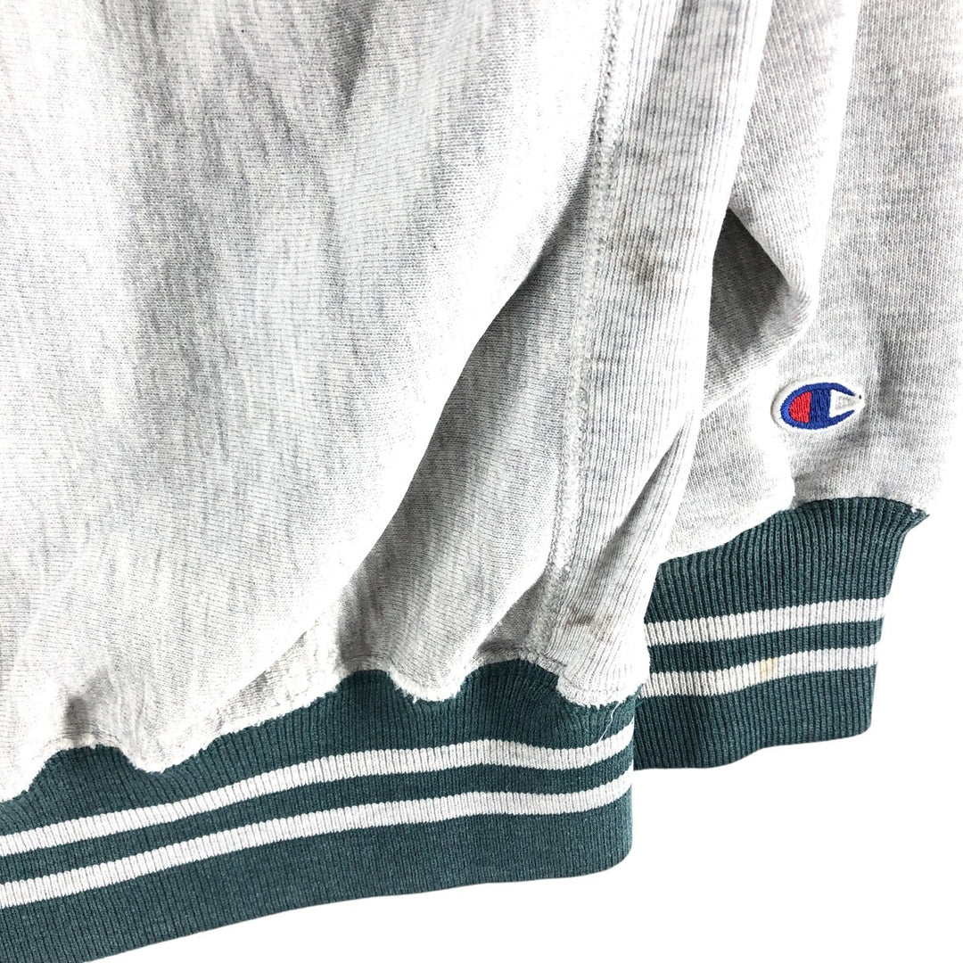 Champion Reverse Weave Embroidered Tag Logo Sweatshirt Trainer Made in USA LARGE Men's L Equivalent Vintage cotton gray type Vintage Second Hand