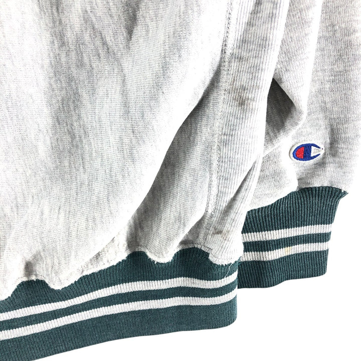 Champion Reverse Weave Embroidered Tag Logo Sweatshirt Trainer Made in USA LARGE Men's L Equivalent Vintage cotton gray type Vintage Second Hand