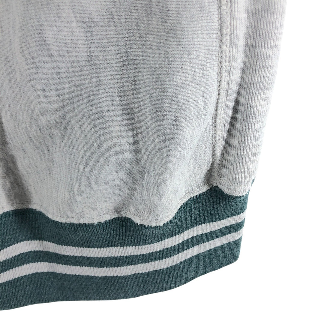 Champion Reverse Weave Embroidered Tag Logo Sweatshirt Trainer Made in USA LARGE Men's L Equivalent Vintage cotton gray type Vintage Second Hand